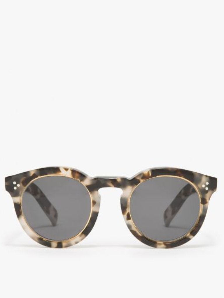 Illesteva Leonard 2 Ring Tortoise Shell Sunglasses With Gold Ring — image 5 of 8